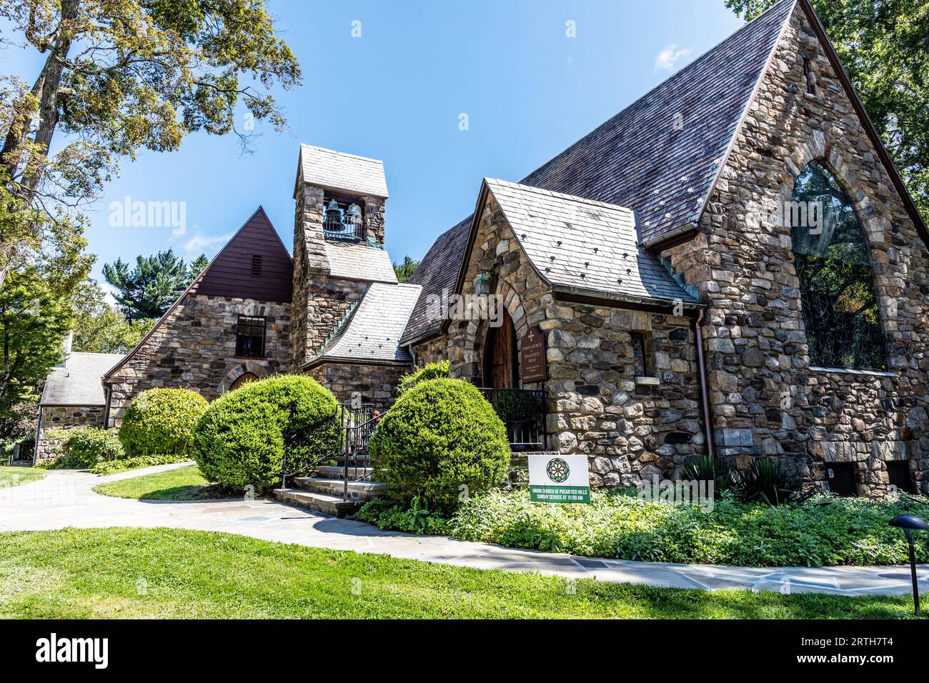 The Union Church of Pocantico Hills New York State USA Stock Photo