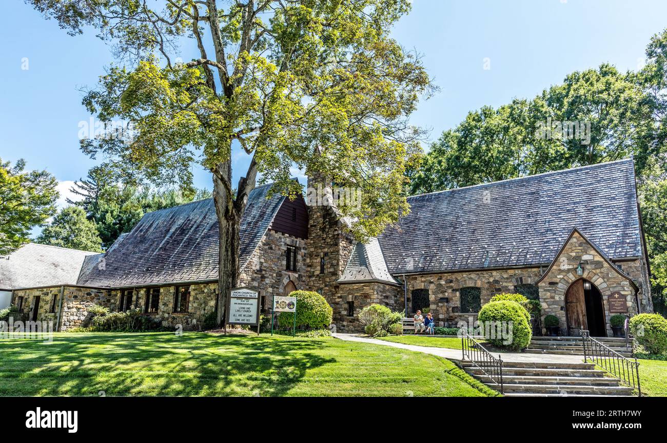 The Union Church of Pocantico Hills New York State USA Stock Photo Alamy