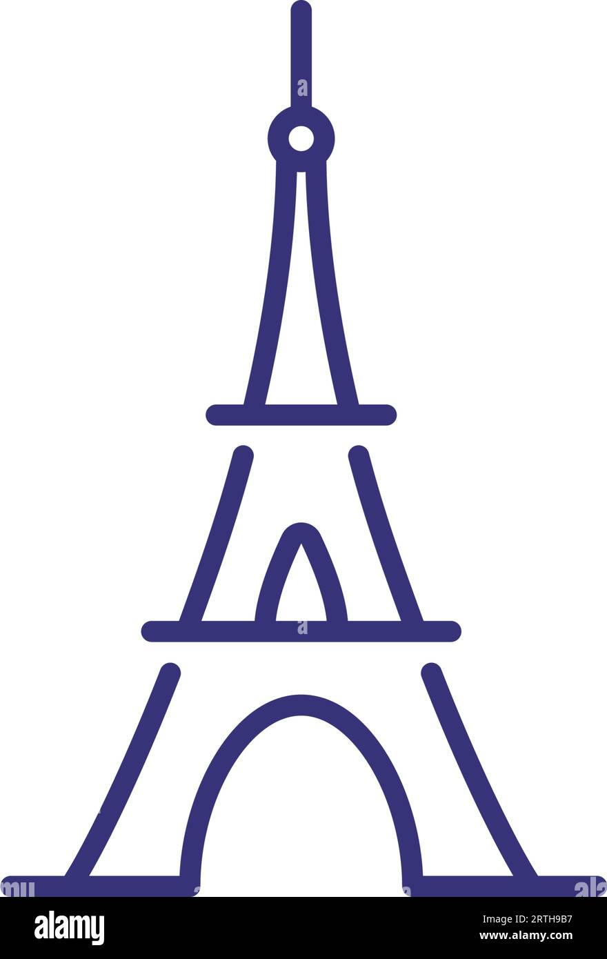 Paris nobody eiffel Stock Vector Images - Alamy