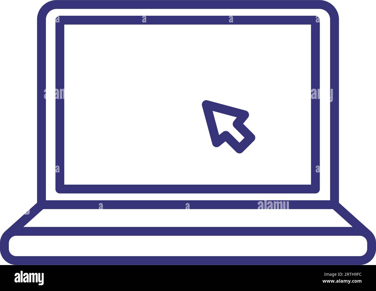 Desktop arrow cursor line Stock Vector Images - Alamy
