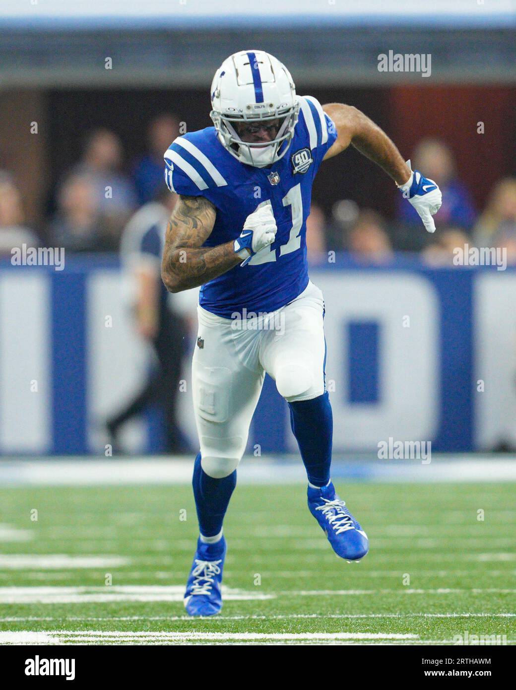 Indianapolis Colts wide receiver Michael Pittman Jr. (11) runs during an NFL football game