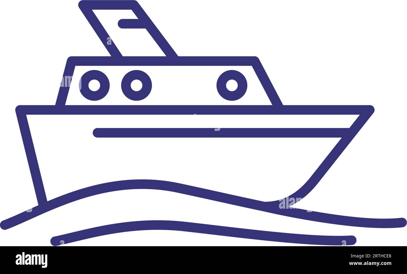 Cruise ship line icon Stock Vector Image & Art - Alamy