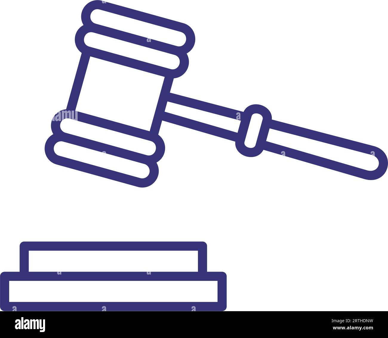 Court judgement icon linear hi-res stock photography and images - Alamy
