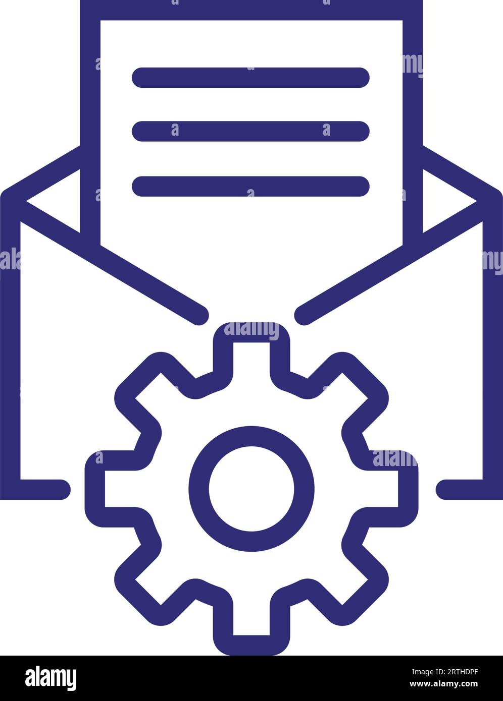 Email setup icon Stock Vector Images - Alamy