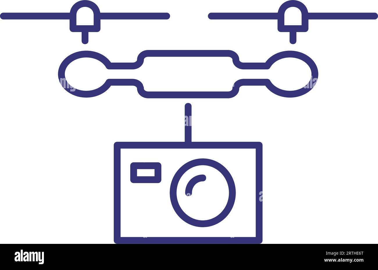 Drone line icon Stock Vector