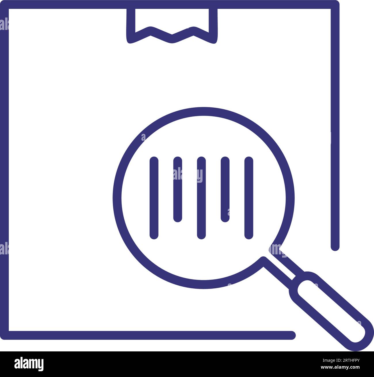 Tracking code line icon Stock Vector Images - Alamy