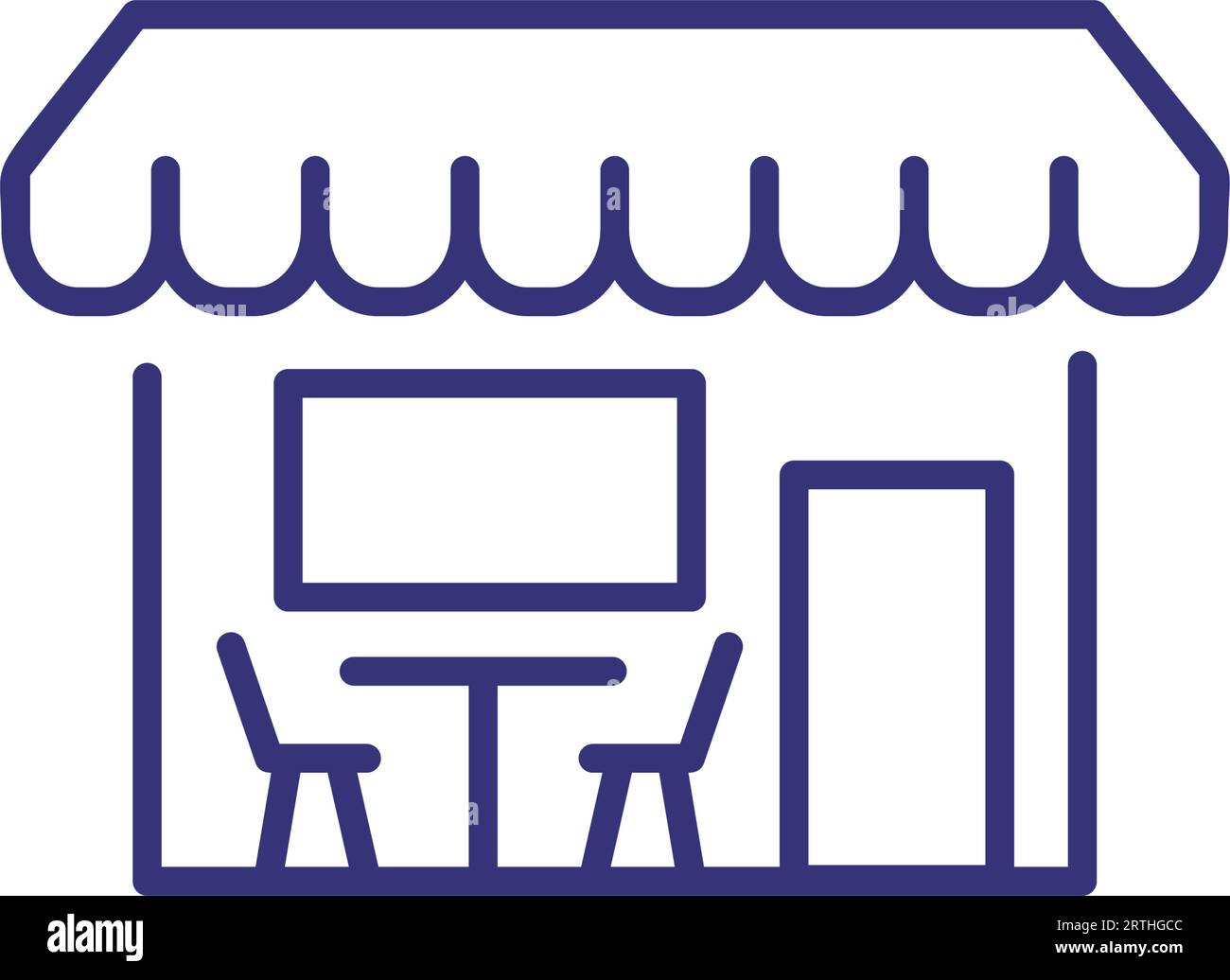 Cafe exterior line icon Stock Vector Image & Art - Alamy