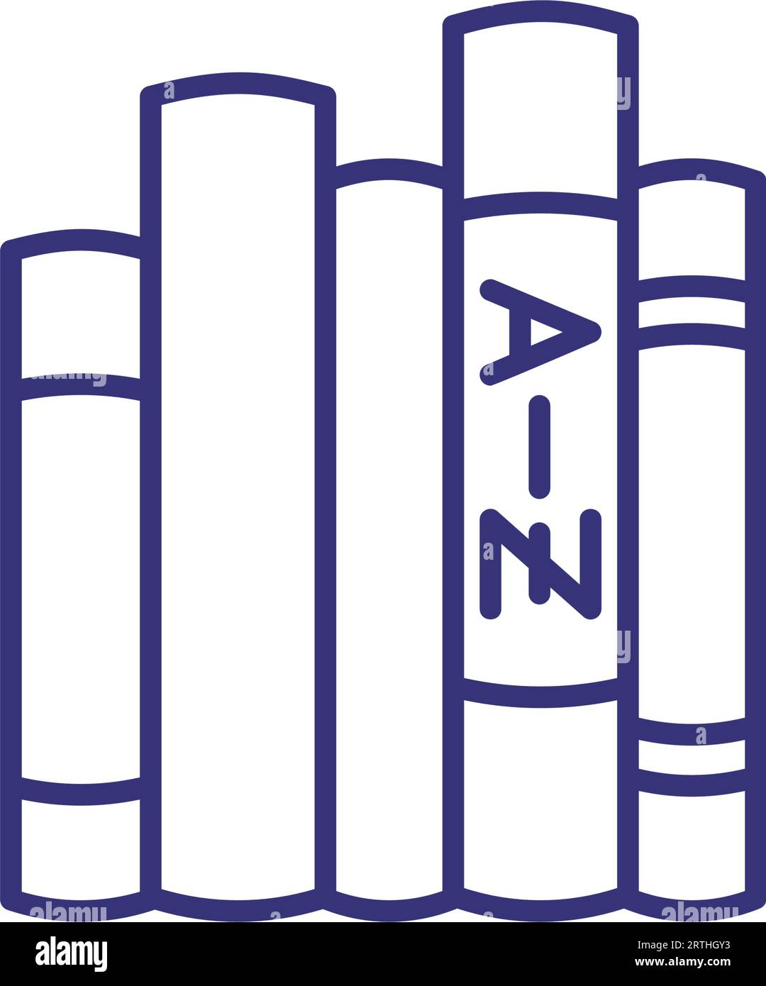 Dictionaries line icon Stock Vector