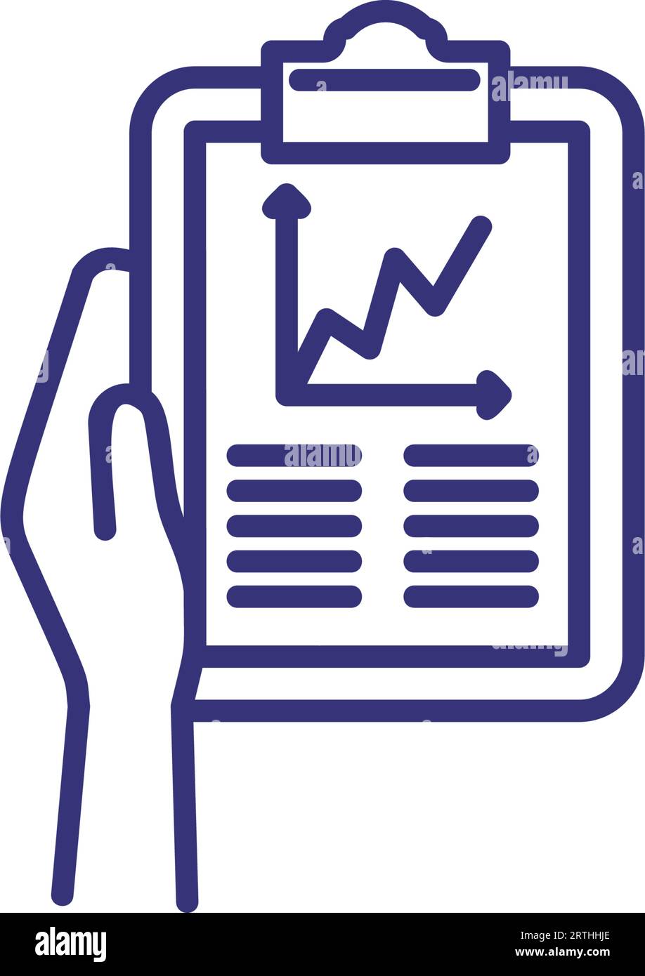 Clipboard data report line hi-res stock photography and images - Alamy