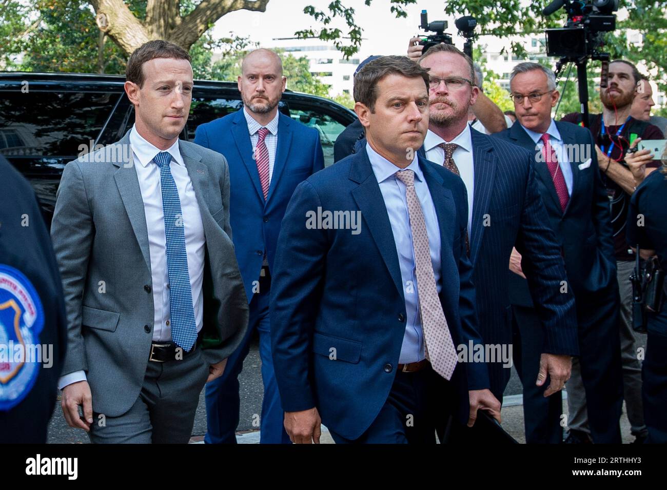 Mark Zuckerberg, left, Chairman and Chief Executive Officer, Facebook