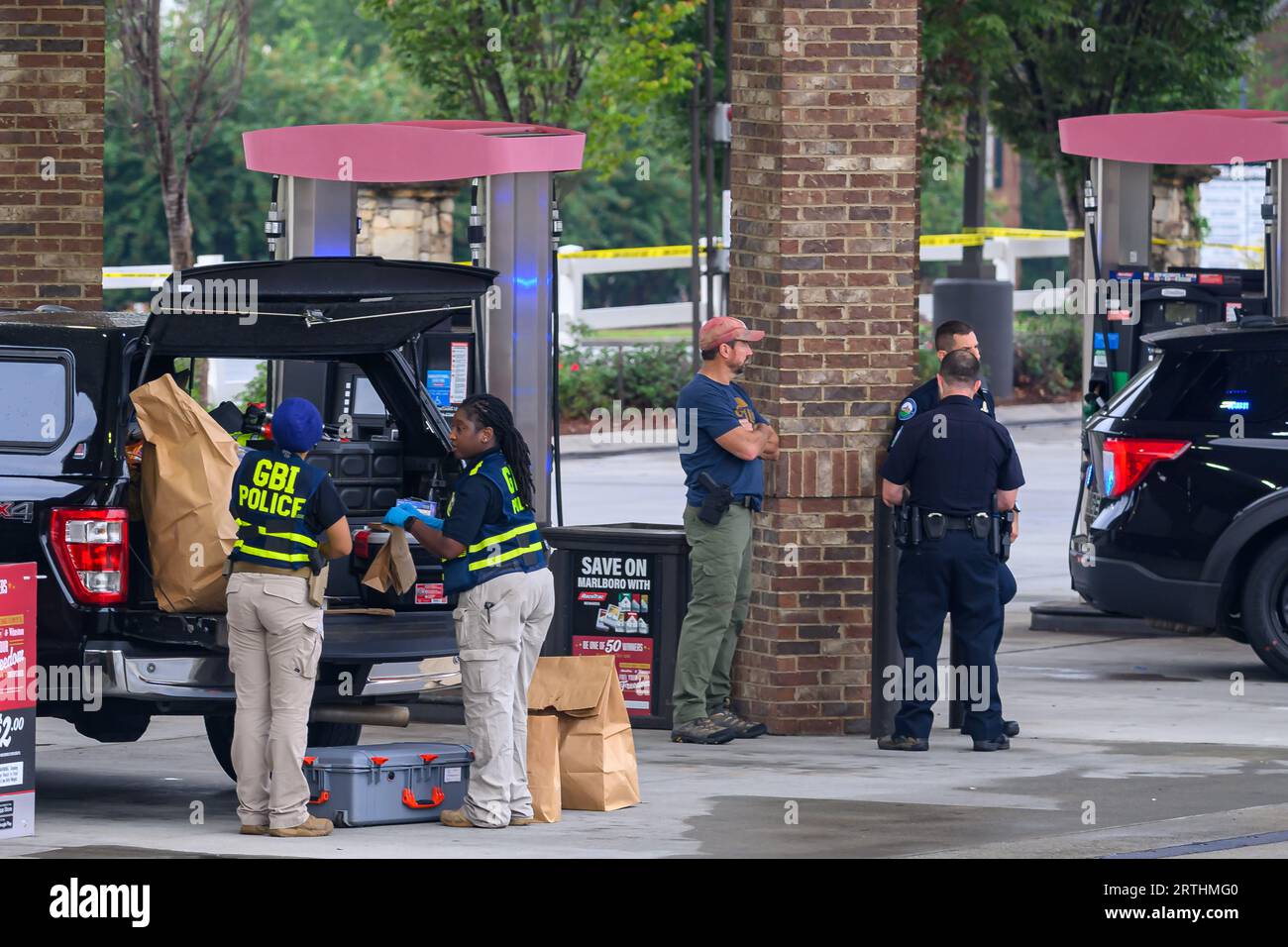 Roswell, USA. 13th Sep, 2023. Latenight incident unfolds at