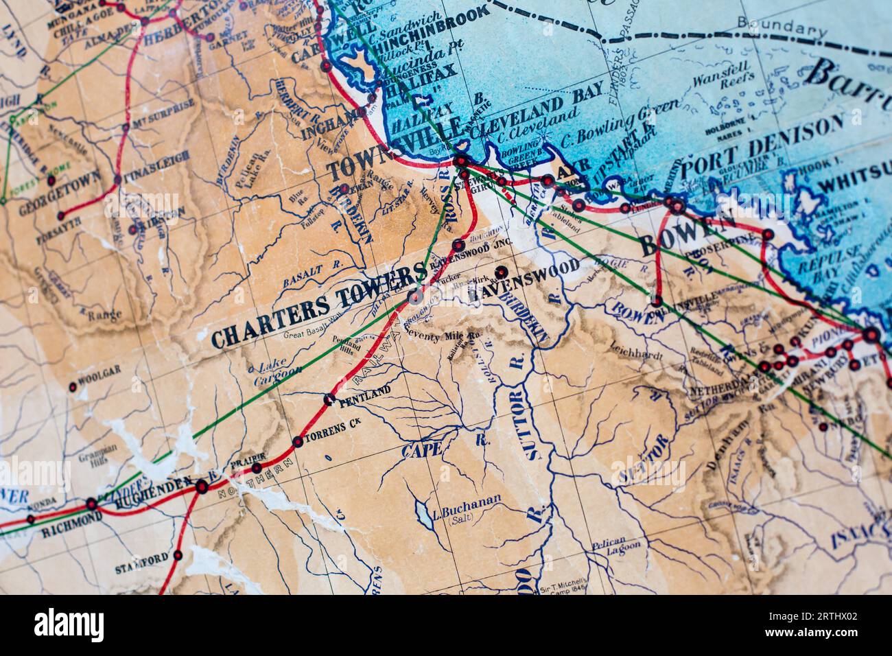 Map of australia historic hi-res stock photography and images - Alamy