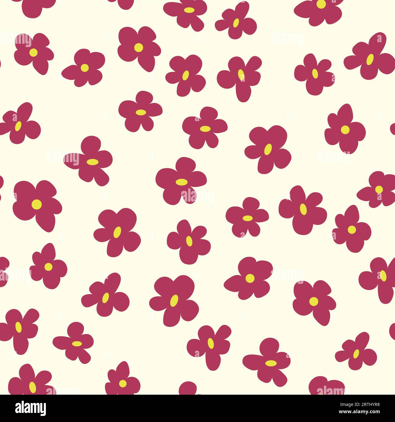 Hippie flowers boho seamless background. floral retro pattern