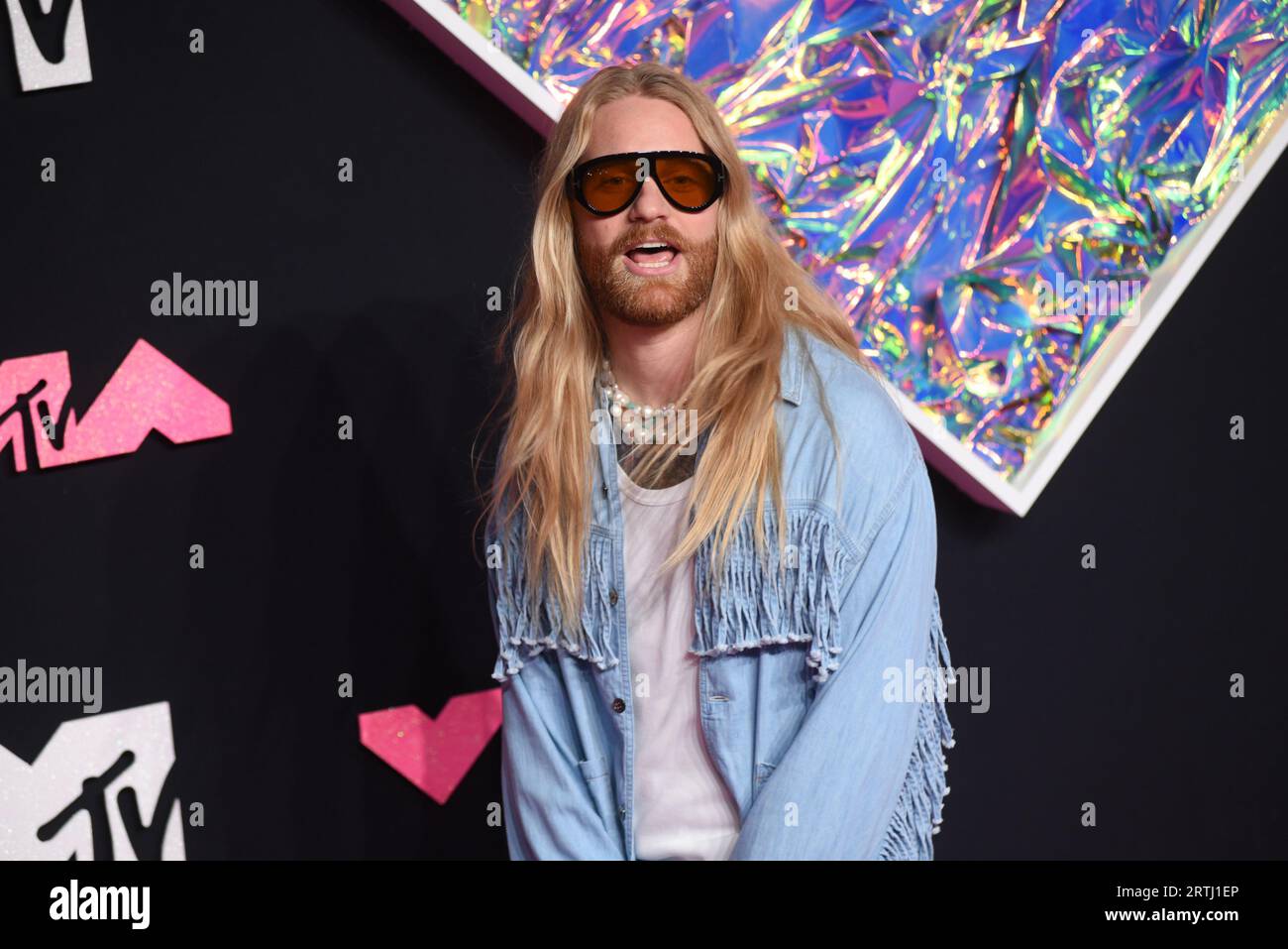 New Jersey, USA. 12th Sep, 2023. Sam Ryder walking on the red carpet at