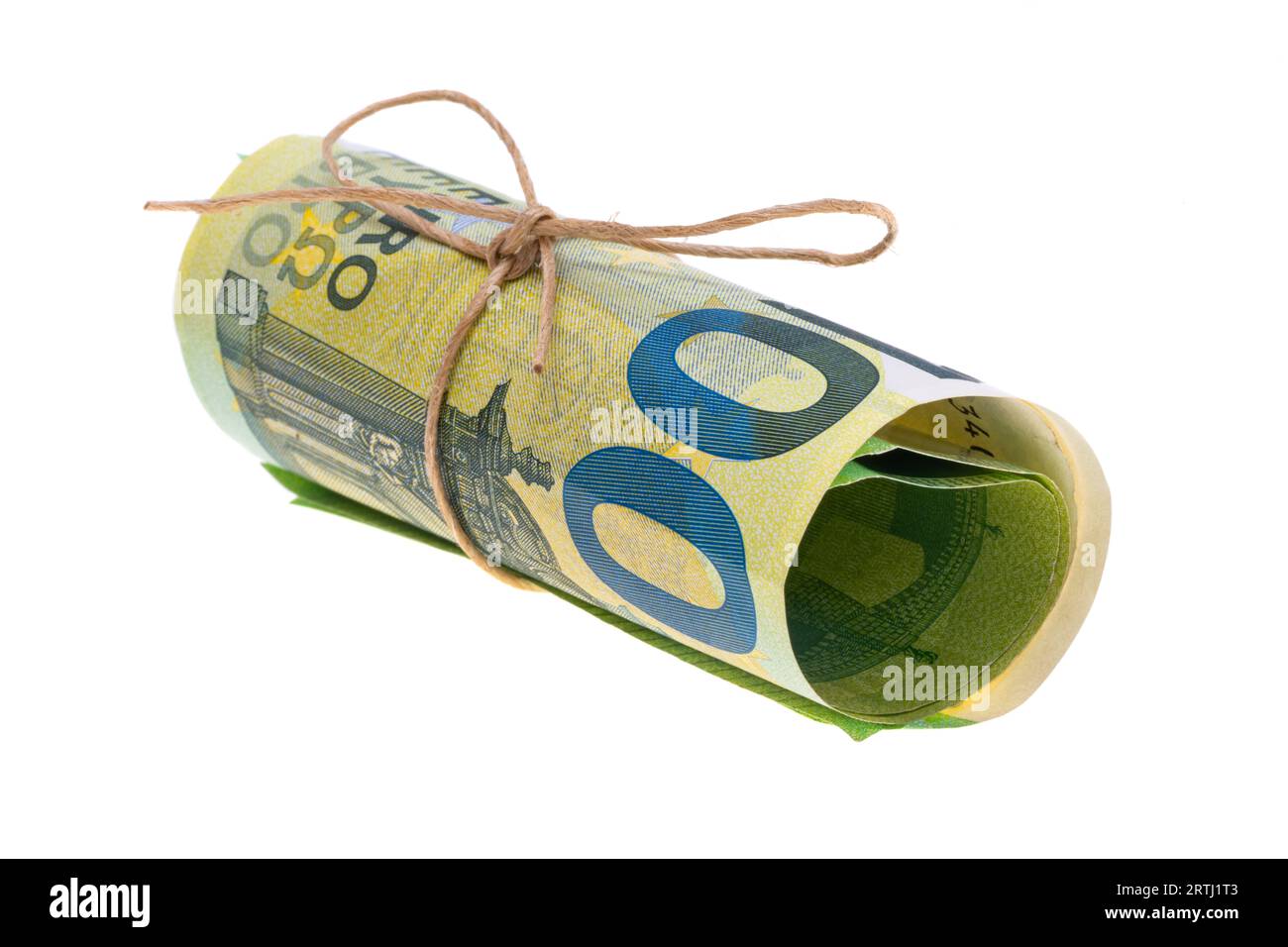 Euro banknotes isolated on white background Stock Photo - Alamy