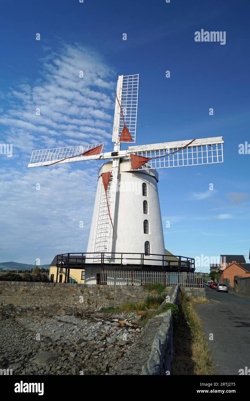 Blennerville Windmill is a tower mill in Blennerville, Co. Kerry Stock Photo