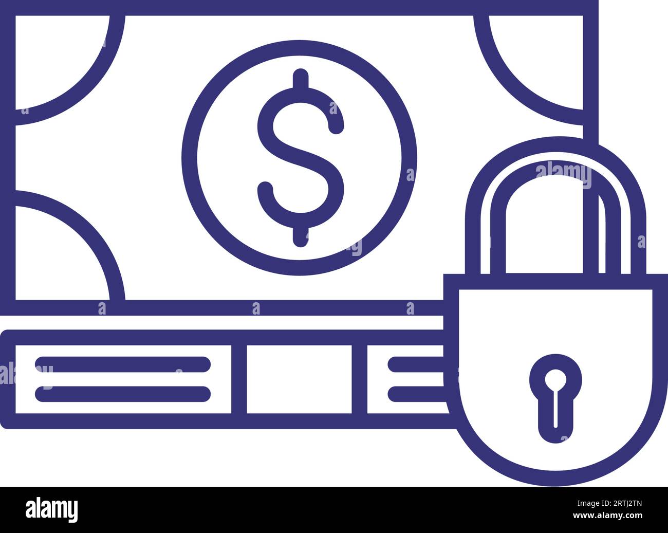Secure payment line icon Stock Vector Image & Art - Alamy
