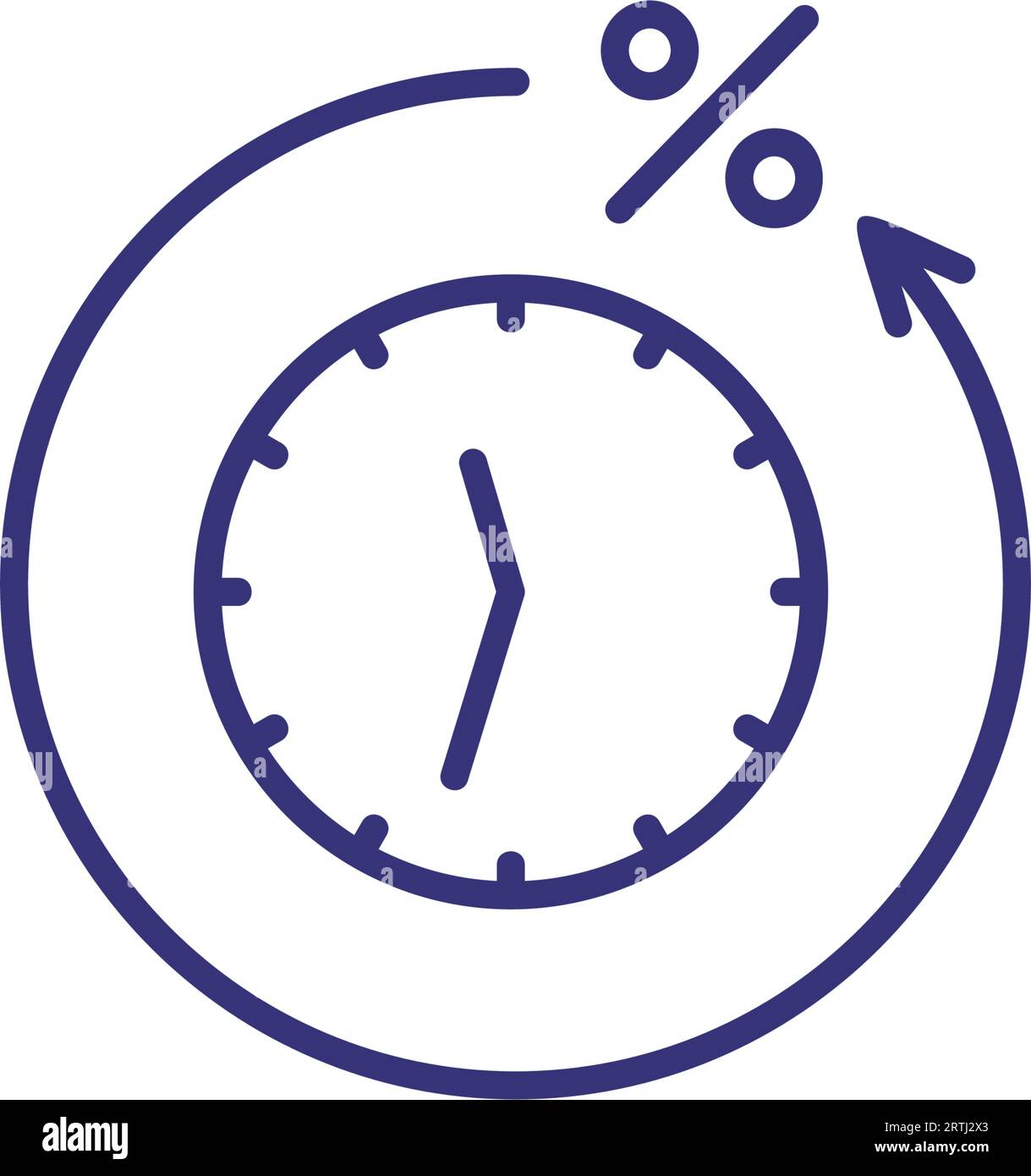 Sale time line icon Stock Vector Image & Art - Alamy