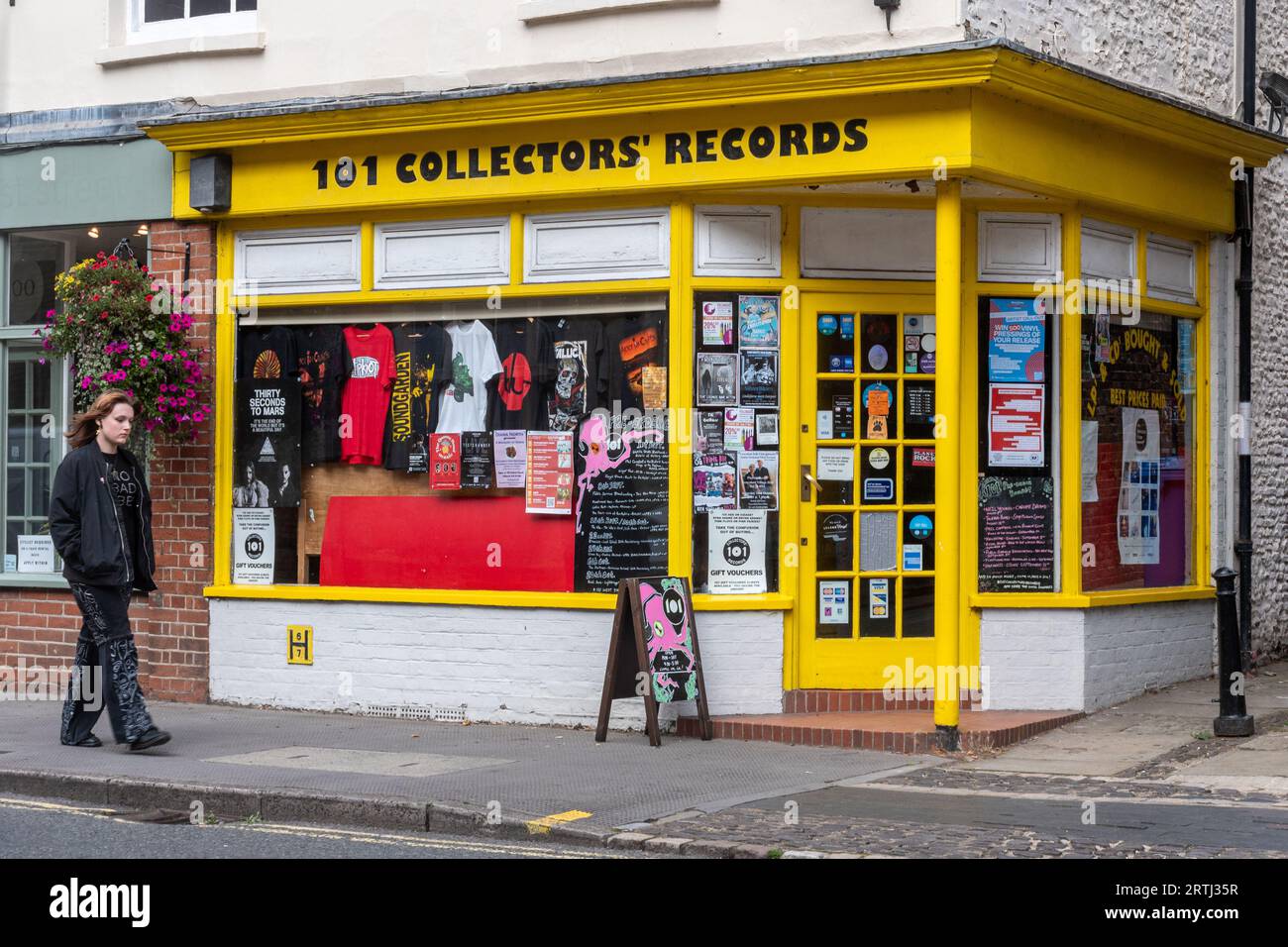 101 Collectors Records, music record shop in Farnham, Surrey, England, UK Stock Photo