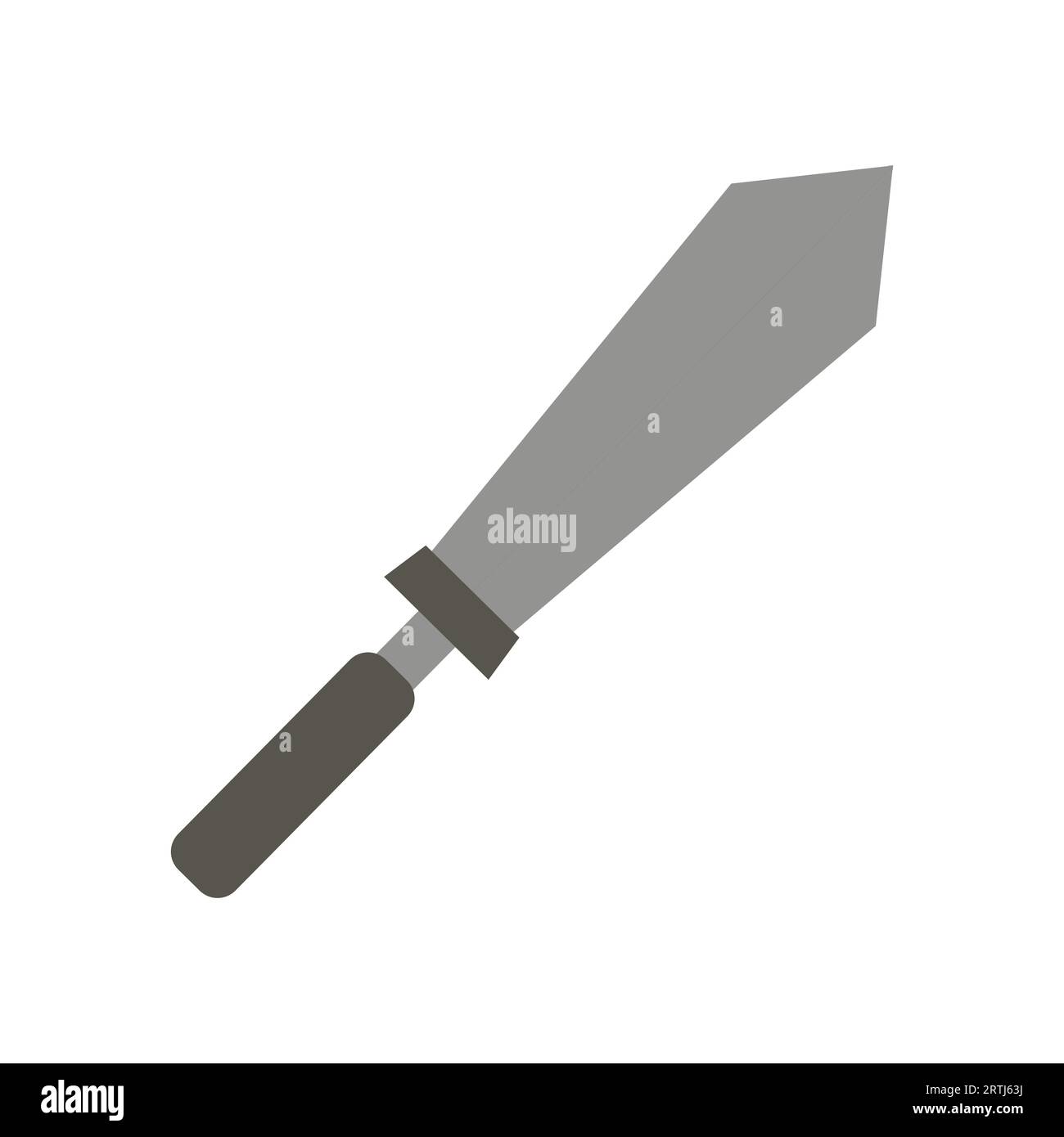 sword in flat style stylized, vector illustration Stock Vector Image ...