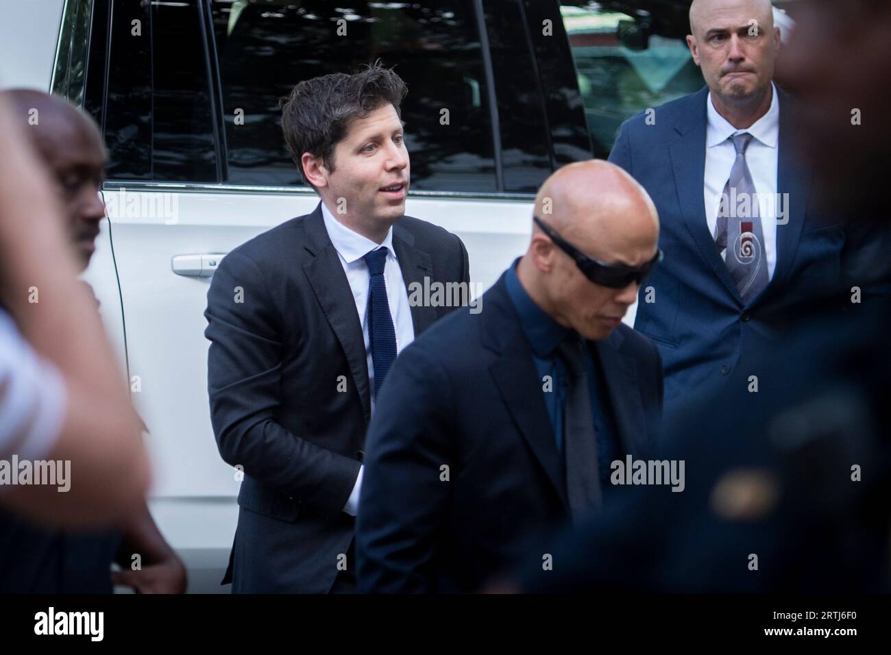 Sam Altman, Chief Executive Officer of OpenAI, the maker of ChatGPT, arrives for theInaugural
