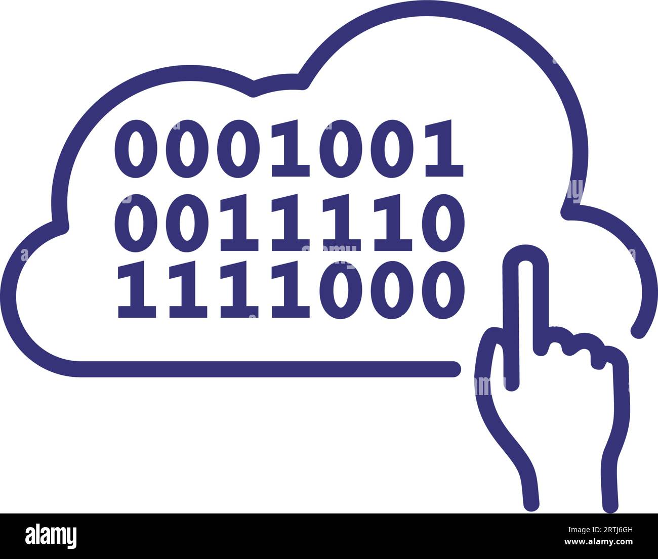 Coding line icon Stock Vector