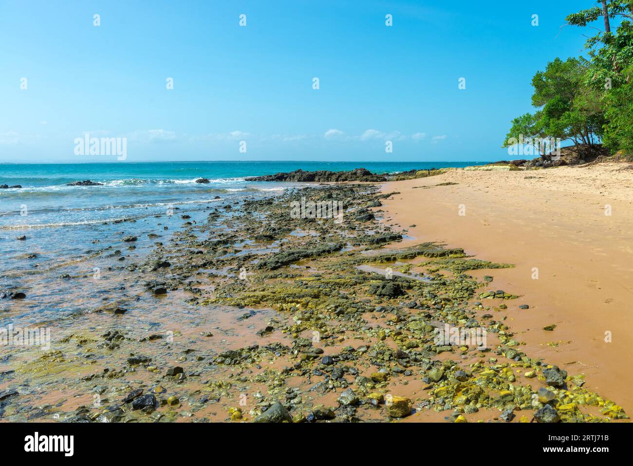 Amazing barra grande beach located at the Ponta do Muta Brazil Stock Photo