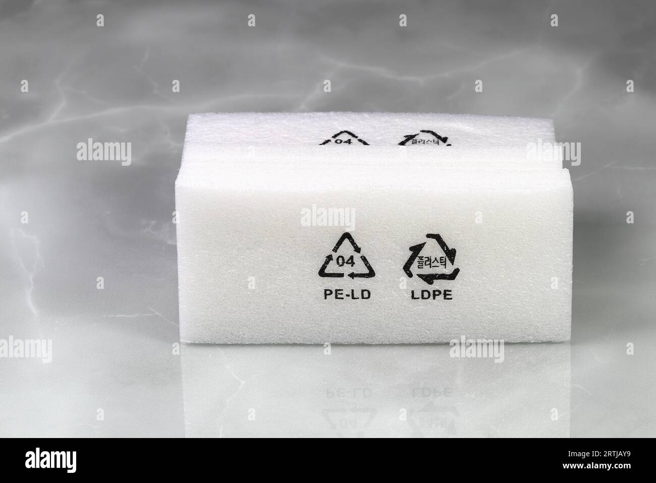 Plastic packaging symbols warning to keep bags away from children