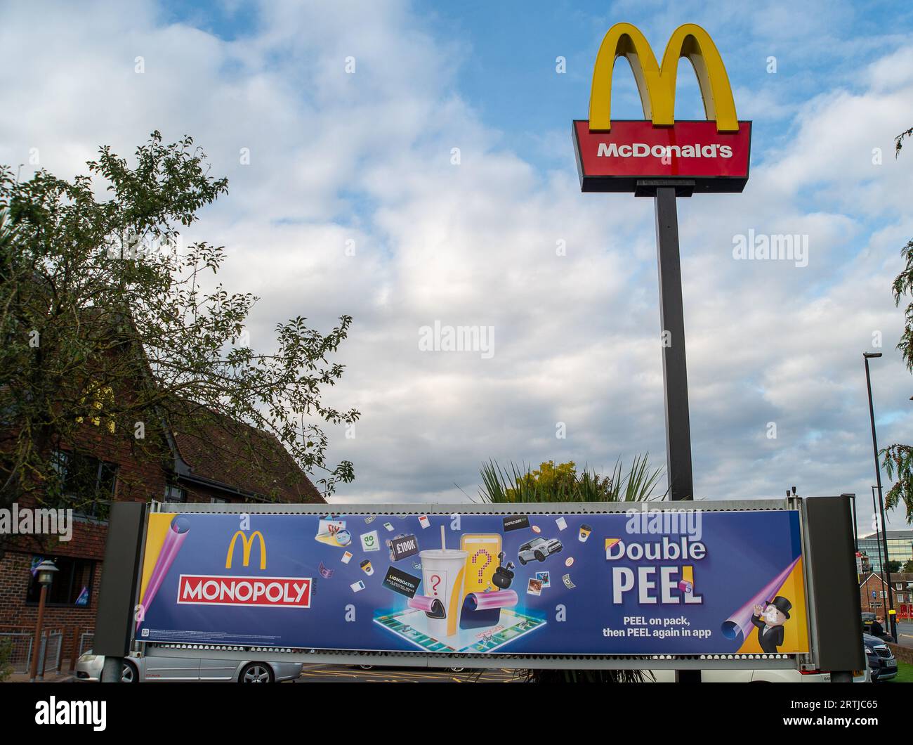 Slough, Berkshire, UK. 13th September, 2023. McDonald's are currently