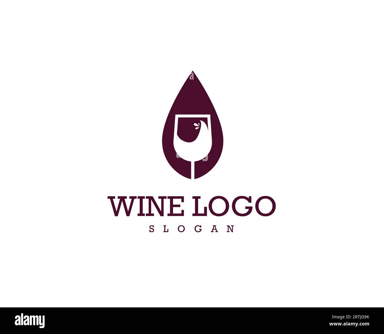 Wine logo design vector template. Wine bottle and glass logo design. Unique Wine Logo for Brand