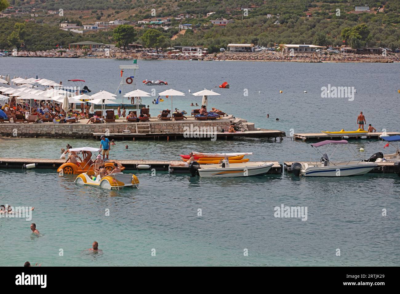 Ksamil beach, Albania, Thursday 31 August 2023 Exploring tropical