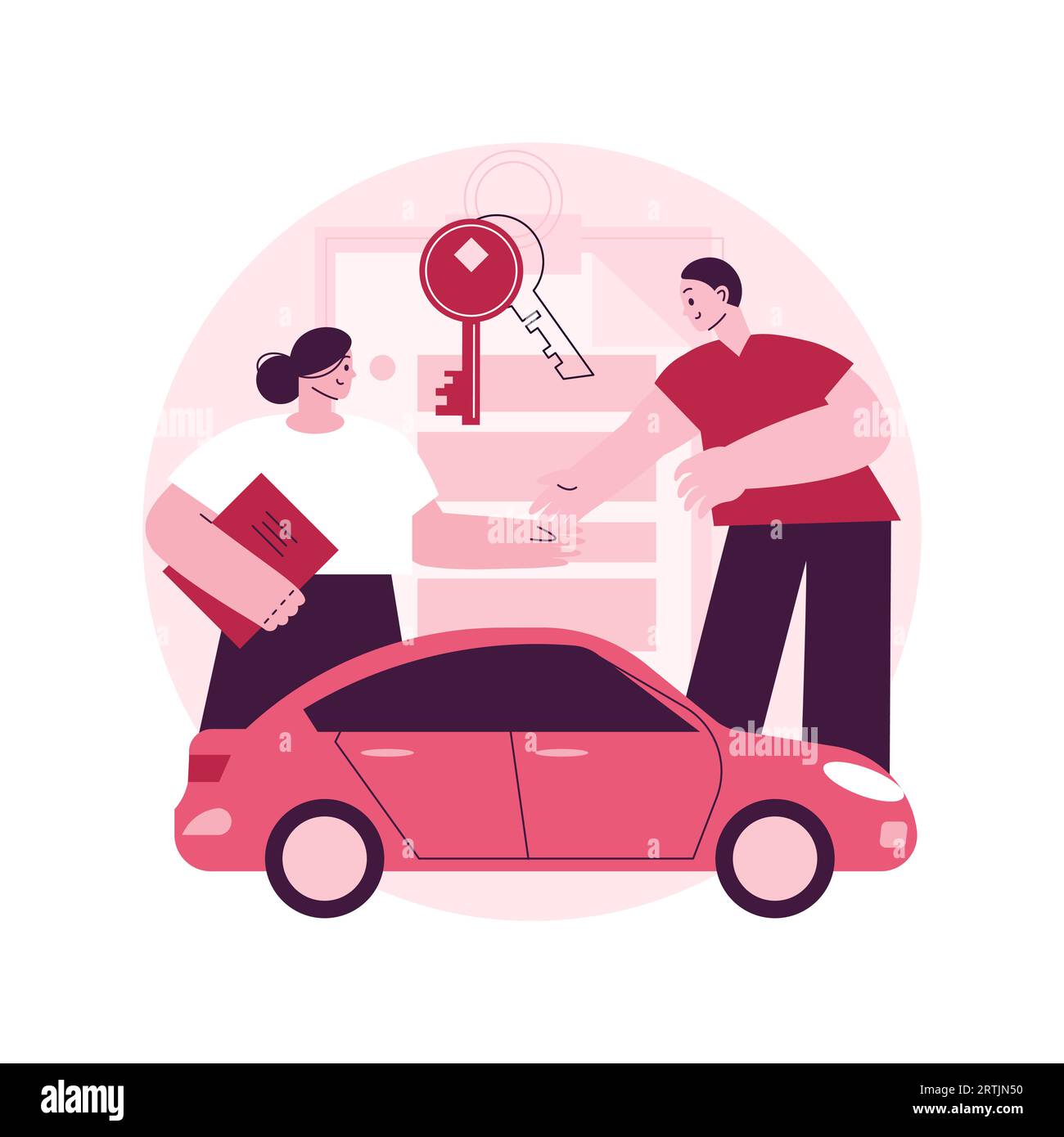 Dealership abstract concept vector illustration. Authorized dealer