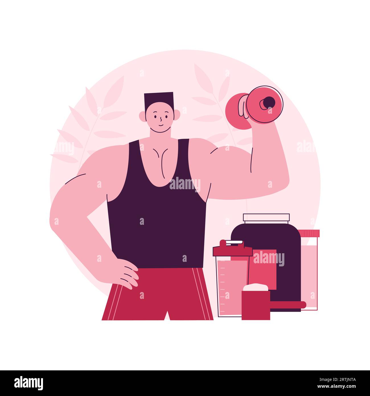 Sports nutrition abstract concept vector illustration. Sports