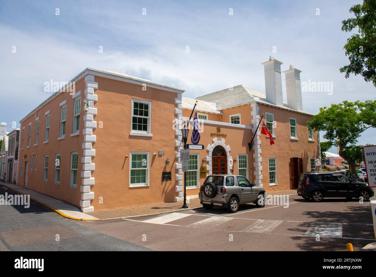 Butterfield Bank at King's Square in St. town center in