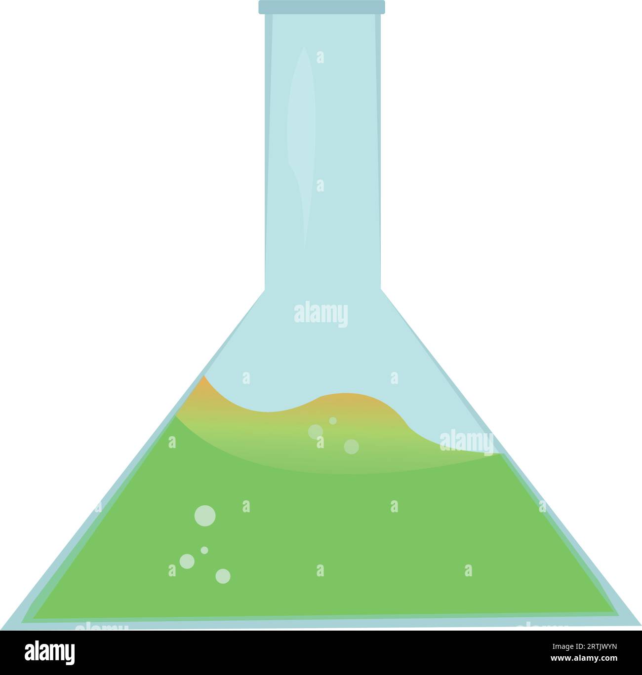 Chemical Bottle Test Tube icon. Chemistry Glass Flask Beaker with