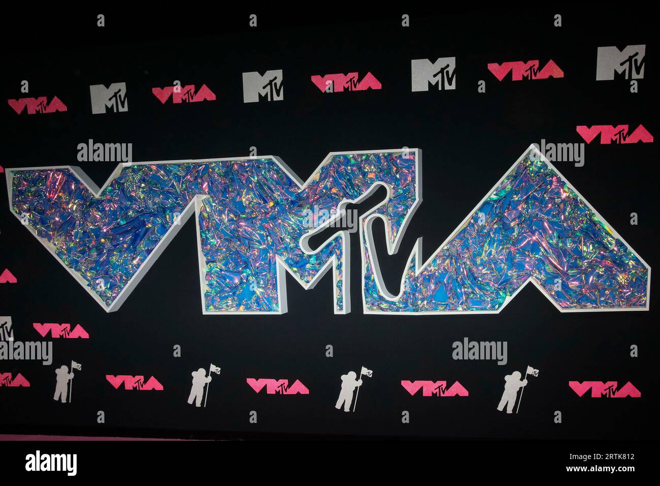 The 2023 MTV VMA logo seen during the 2023 MTV Video Music Awards, VMAs