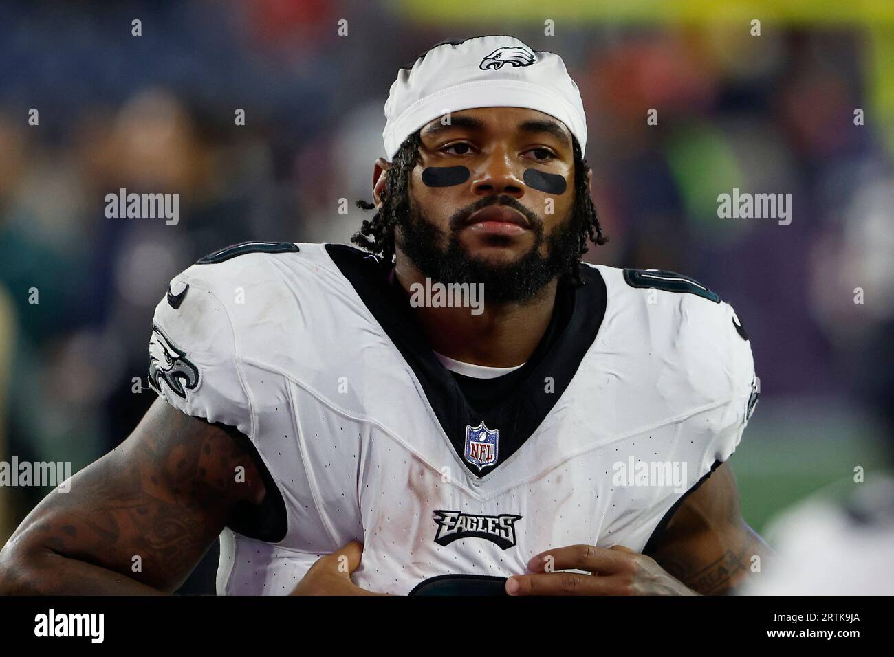 Philadelphia Eagles' D'Andre Swift plays during an NFL football game,  Thursday, Sept. 14, 2023, in Philadelphia. (AP Photo/Matt Slocum Stock  Photo - Alamy