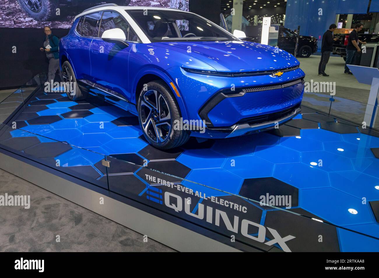 Detroit, Michigan, USA. 13th Sep, 2023. The 2024 electric Chevrolet