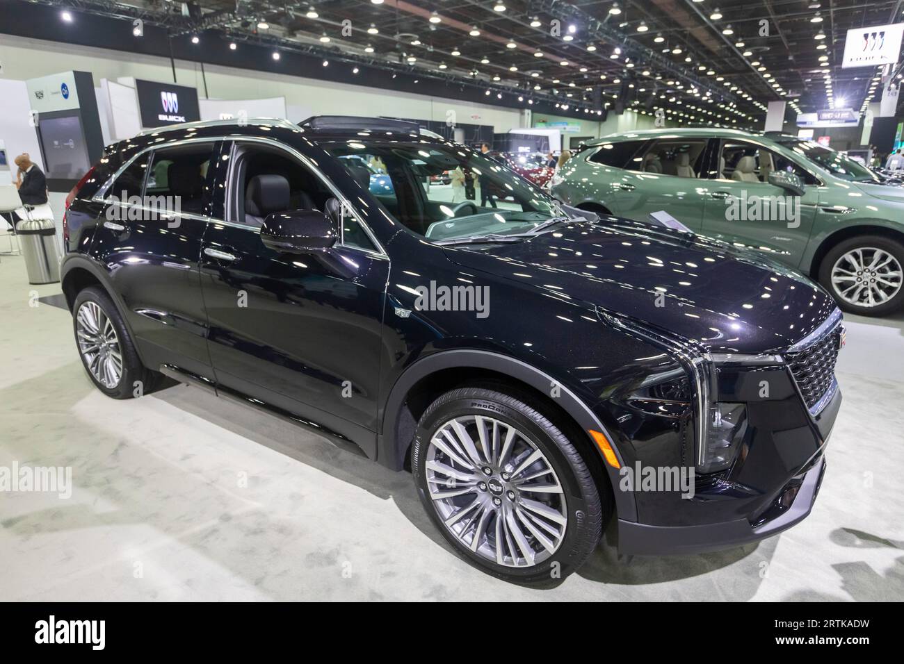 Detroit, Michigan, USA. 13th Sep, 2023. The Cadillac XT4 luxury SUV on