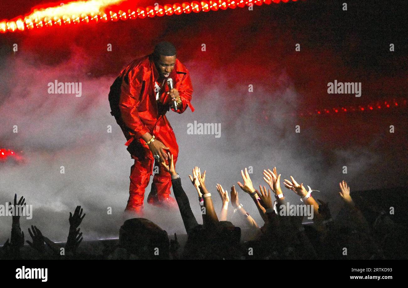 Newark, USA. 12th Sep, 2023. Sean 'Diddy' Combs performs onstage at the 2023 MTV Video Music Awards on September 12, 2023 in Newark, New Jersey. Photo: Jeremy Smith/imageSPACE Credit: Imagespace/Alamy Live News Stock Photo
