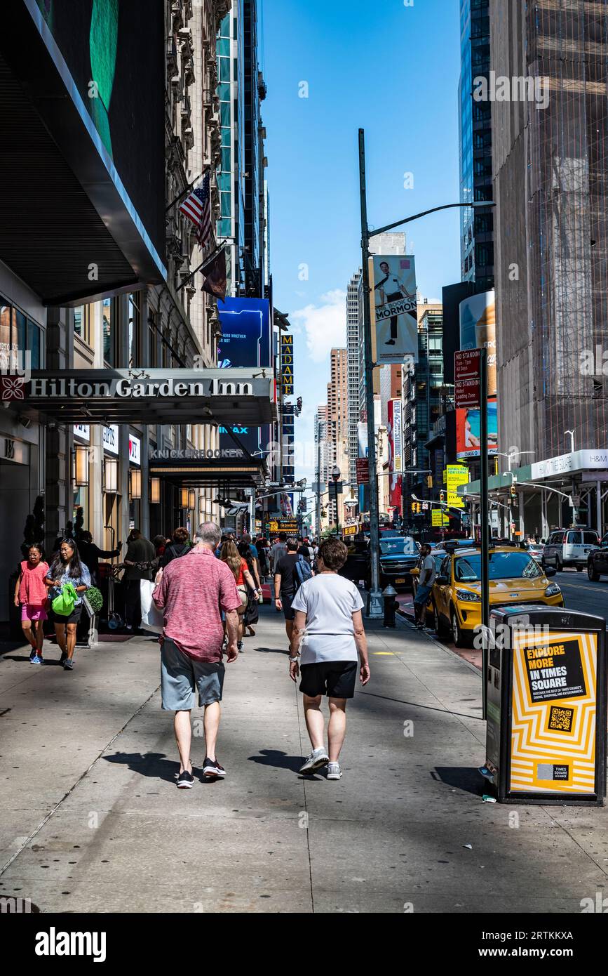 New York City streets are iconic and represent the bustling urban