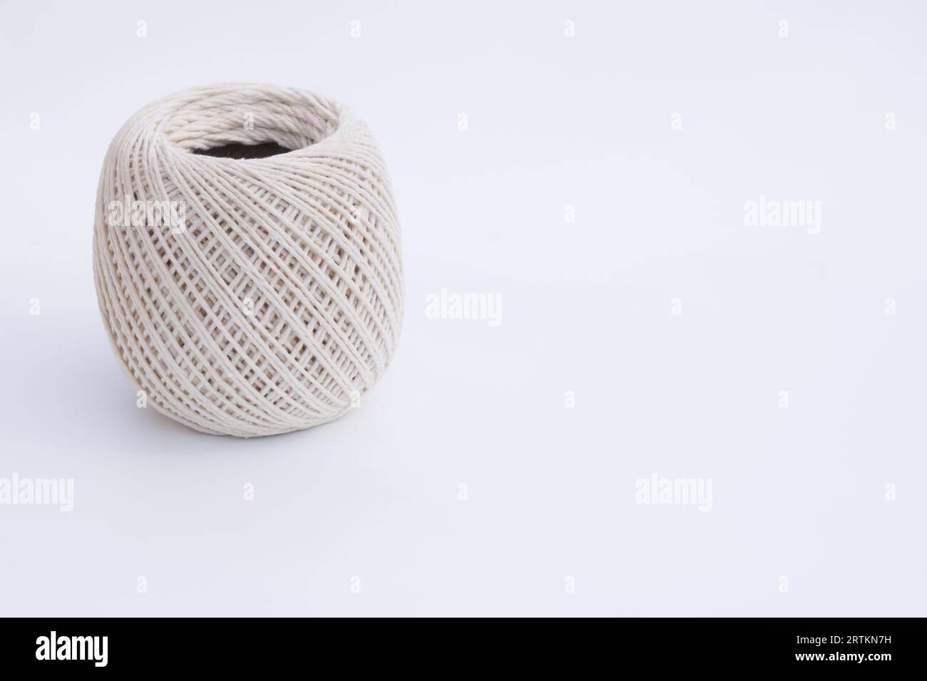 A ball of String isolated on a White background Stock Photo