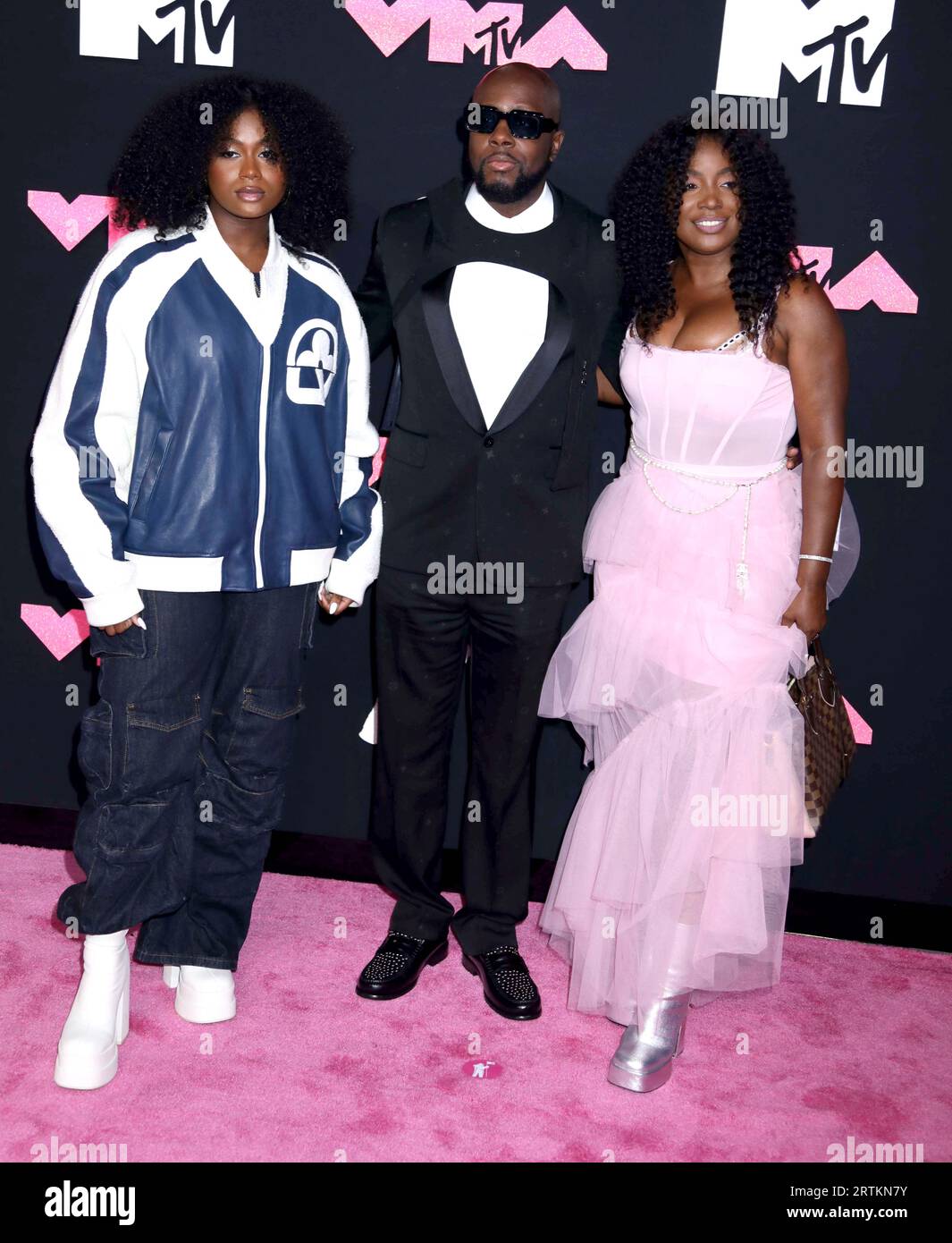 September 12, 2023, Newark, New York, USA ANGELINA JEAN, WYCLEF JEAN