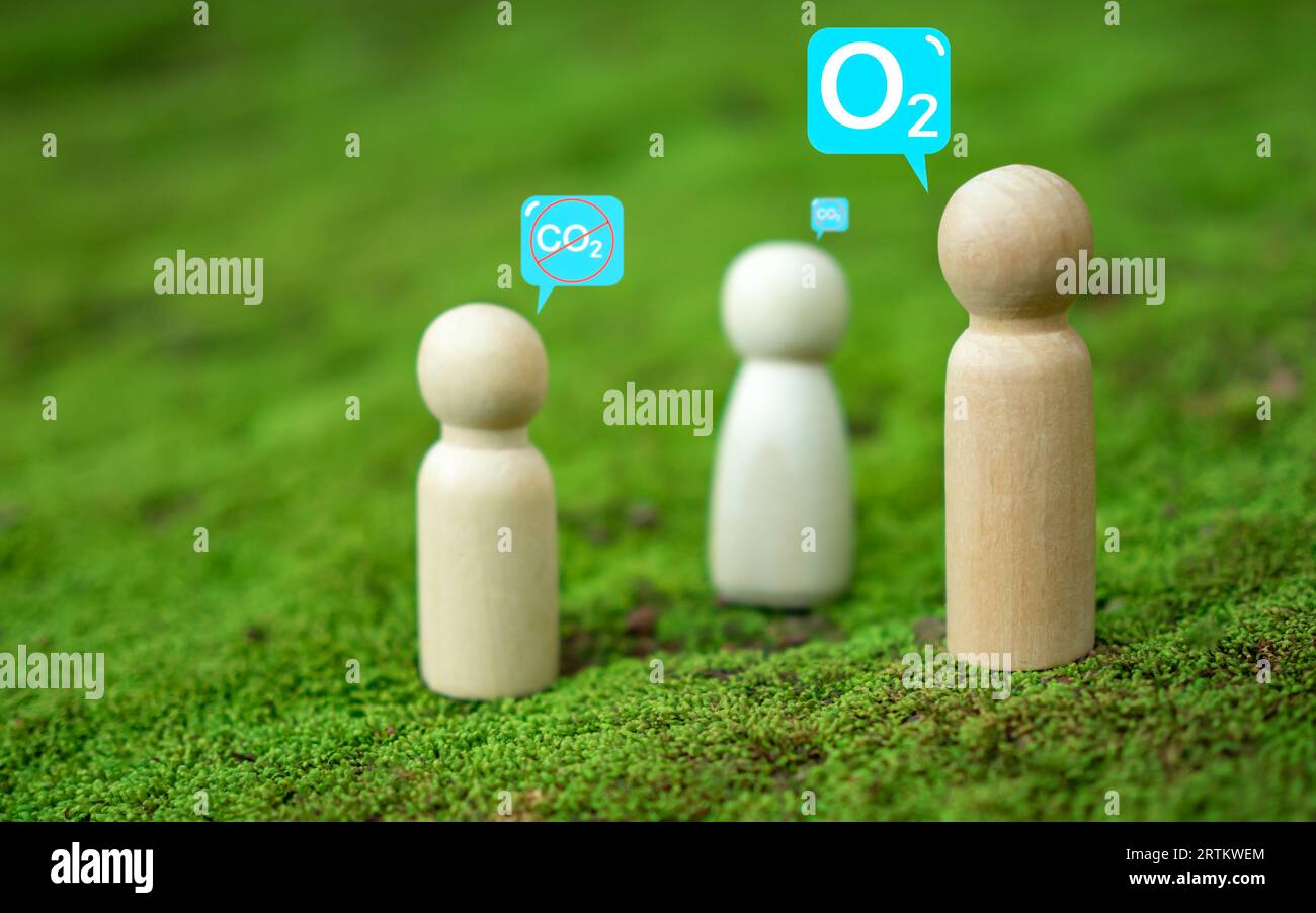 CO2 emission reduction concept, clean and friendly environment without