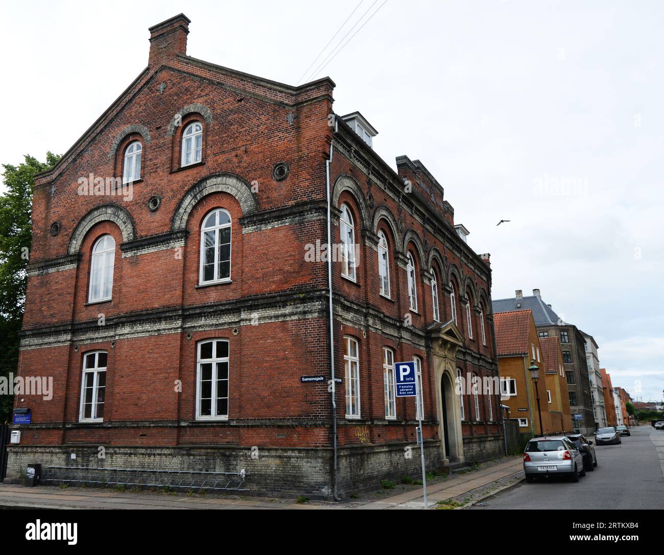 A beautiful old building on the corner of suensonsgade and Rigensgade in Copenhagen, Denmark. Stock Photo