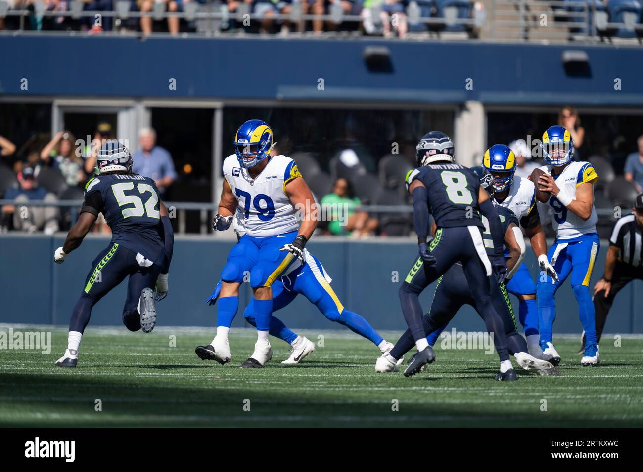 Los Angeles Rams Offensive Tackle Rob Havenstein (79) Waits To Block ...