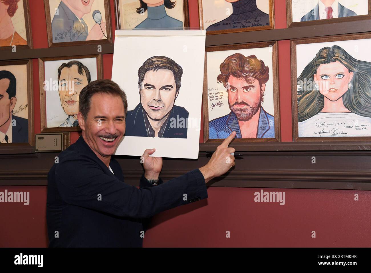 New York, USA. 13th Sep, 2023. Eric McCormack attends the unveiling of his caricature at Sardi's in New York, NY, September 13, 2023. (Photo by Efren Landaos/Sipa USA) Credit: Sipa USA/Alamy Live News Stock Photo