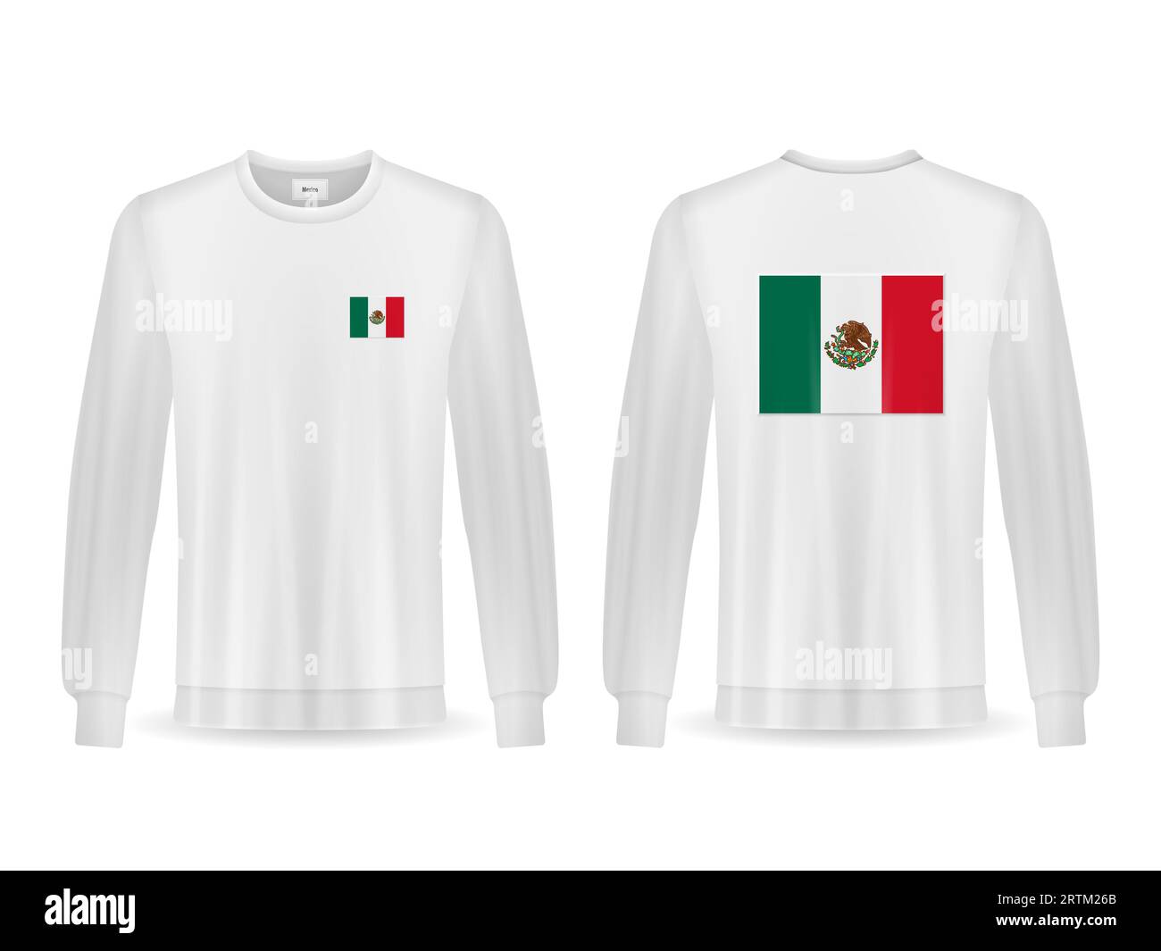 Mexico Ripped Flag Green White Red' Unisex Jersey T-Shirt