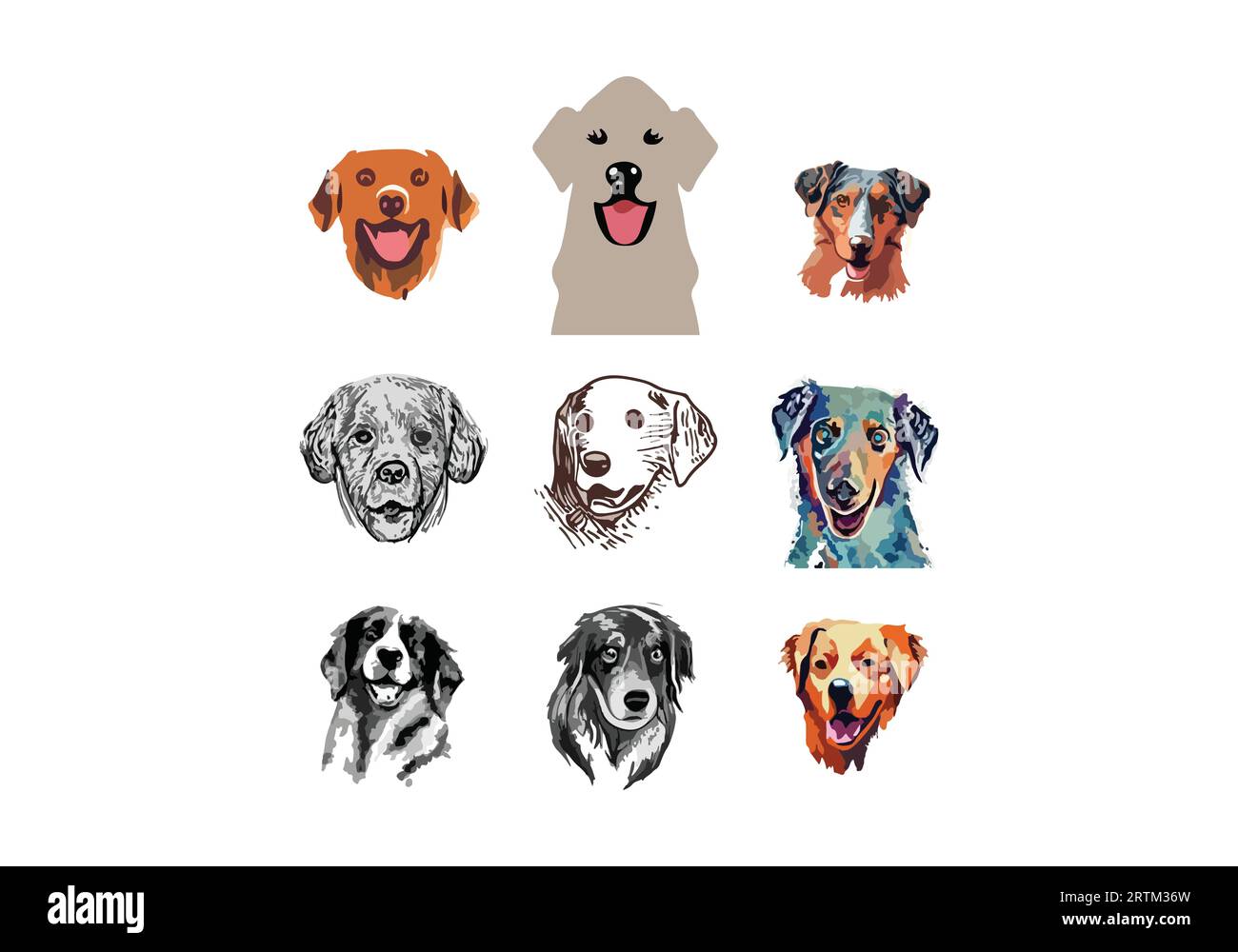 minimal style animal icon design illsutration Stock Vector