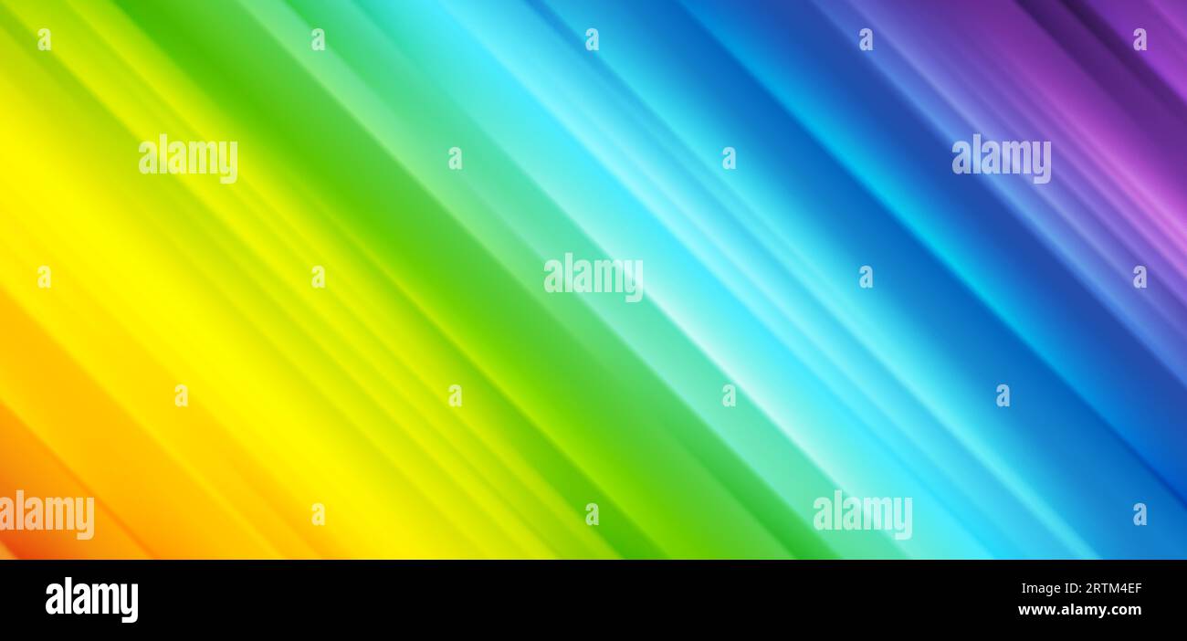 Colorful rainbow smooth stripes abstract tech background. Modern vector design Stock Vector